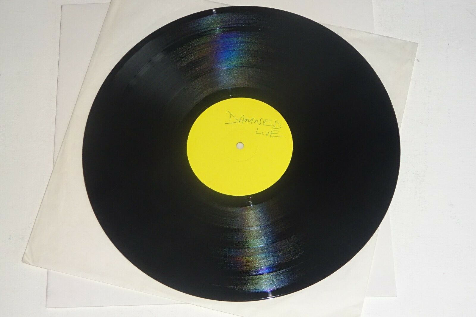 THE DAMNED BLACK ALBUM LIVE SIDE ONE-SIDED 1980 TEST PRESSING CWK 3015 2 B-2U LP