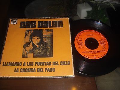 BOB DYLAN "Llamando A Las Puertas Del Cielo" (1973 MEXICO 7" 45) Unique PS Folk 