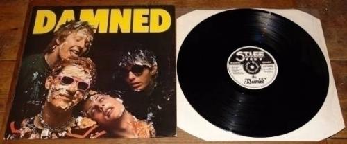 THE DAMNED ~ STIFF PUNK DEBUT LP 1ST PRESS W/ EDDIE AND THE HOT RODS ~ NEAR MINT