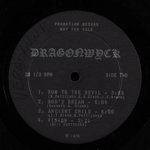 DRAGONWYCK Self Titled LP VG+ rare ohio psych hard rock HEAR >