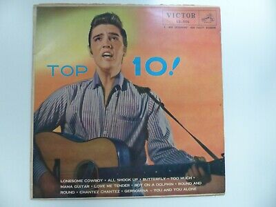 10" LP Elvis Presley TOP 10 ! JAPAN very rare 10 inch VG+ really nice condition