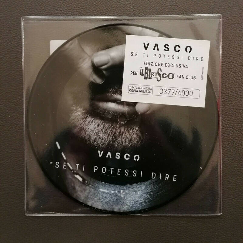 VASCO ROSSI SE TI POTESSI DIRE VINILE 45 PICTURE DISC EDIZIONE LIMITATA FAN CLUB