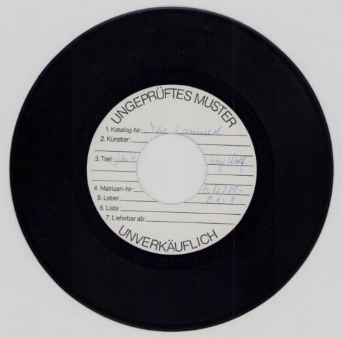 THE DAMNED - 7“ GER - Don’t Cry Wolf - UNGEPRÜFTES MUSTER - TESTPRESSING !!!!!!!