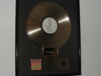 SEX PISTOLS MEGA RARE 100% ORIG GOLD DISC FOR NMTB LP PUNK CLASH DAMNED