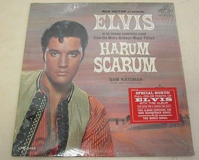 SEALED "Harum Scarum" OST LP / ELVIS PRESLEY / RCA LPM -3468 / Poster