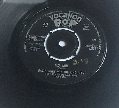 David Bowie (Davie Jones/King Bees) 7" Liza Jane Original 1964 Vocalion Demo