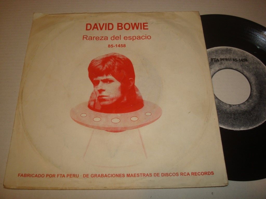 DAVID BOWIE "RAREZA DEL ESPACIO" PROMO PRESS TP 1973 PERUVIAN PS FTA #851458