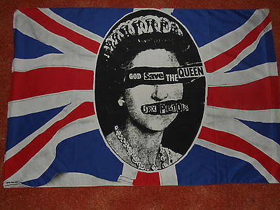 SEX PISTOLS MEGA RARE ORIG PROMO GSTQ FLAG JAMIE REID PUNK CLASH DAMNED