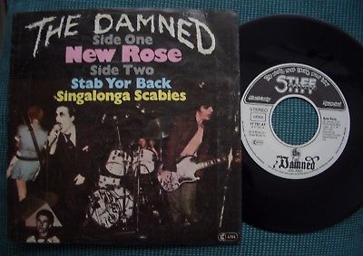 DAMNED 'New Rose' german 1st press 1977 PUNK # SEX PISTOLS/STRANGLERS/CLASH