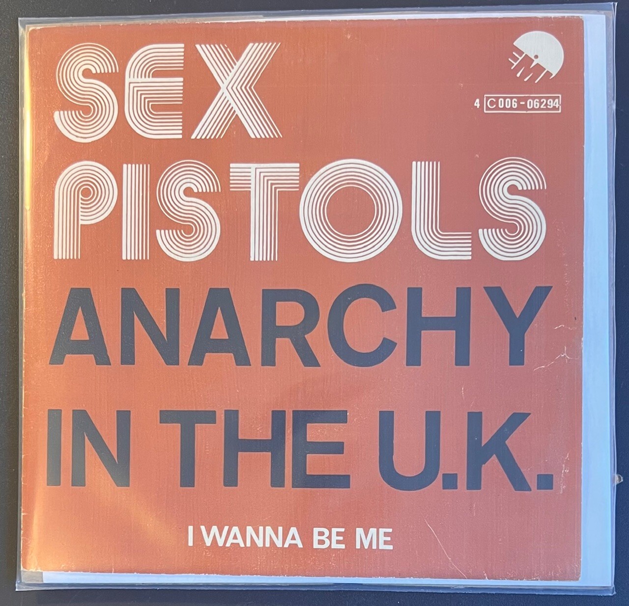 Sex Pistols Anarchy UK Rare 7    EMI Belgium 1976 Killer Diff PS Punk Clash Damned