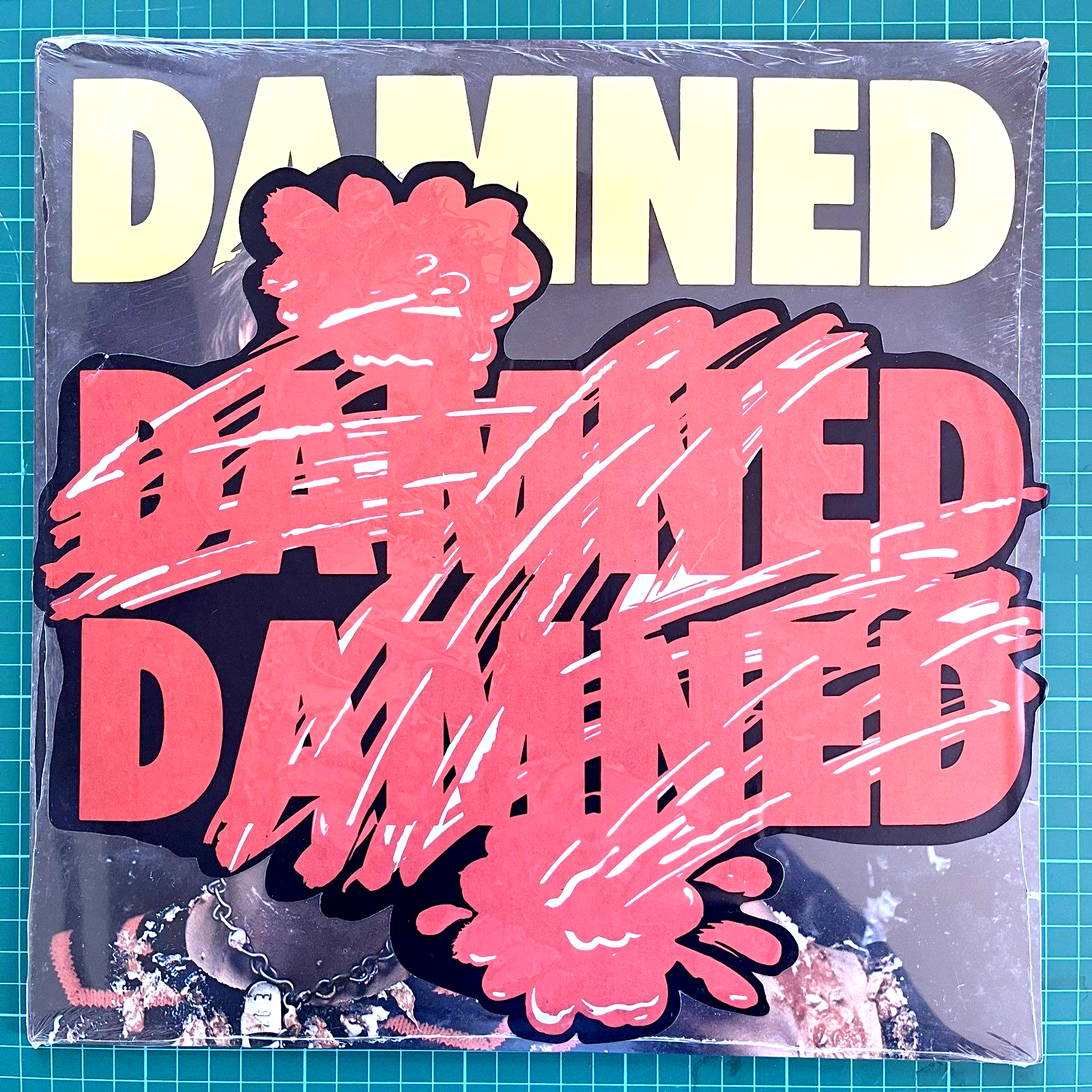 THE DAMNED 1st lp 1976 ARCHIVAL COPY RARE   SEALED  Hot Rods sleeve  stickered  