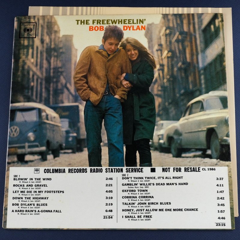 Bob Dylan The Freewheelin  Bob Dylan  US Orig 63 Columbia White Label Promo Copy