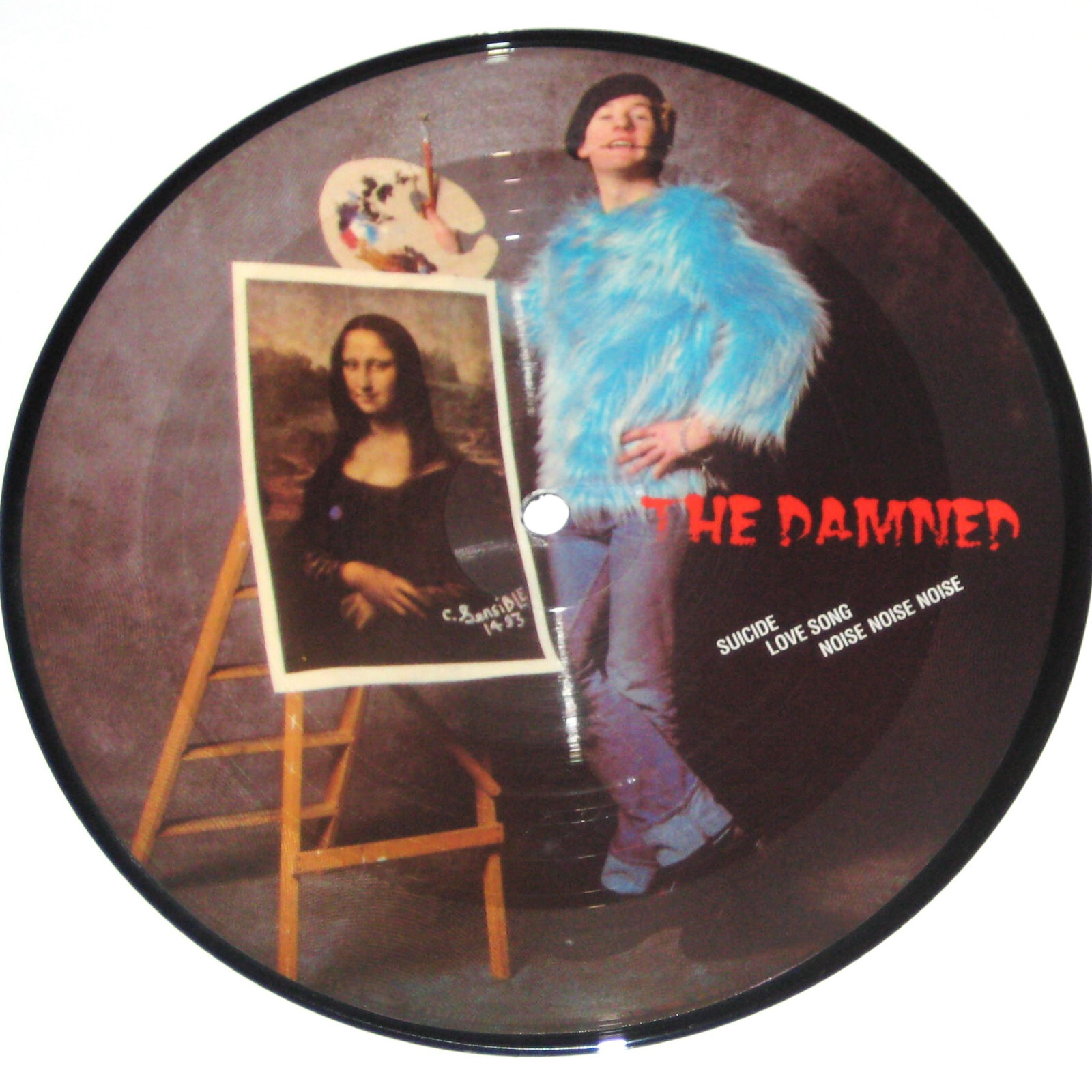 THE DAMNED Love Song/Suicide 7  Picture Disc UK PUNK 45 Rare CAPTAIN SENSIBLE