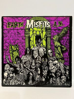 THE MISFITS   EARTH AD LP   FUCHSIA BRICK 1st Pressing on Plan 9   Punk Samhain