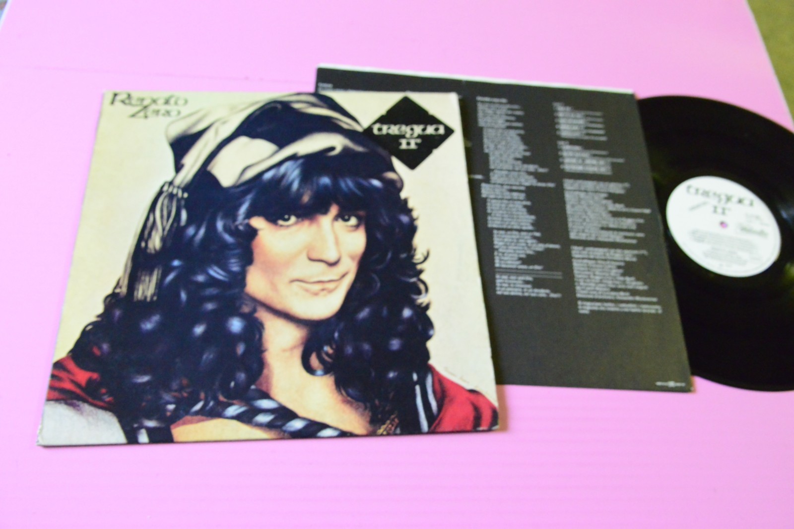 RENATO ZERO LP TREGUA II PROMO ORIGINALE 1980 EX  LABEL BIANCA ED INNER