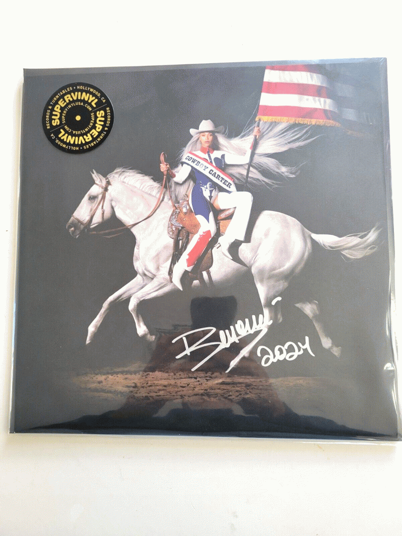 BEYONCE SIGNED COWBOY CARTER VINYL WITH AUTOGRAPHED INSERT SUPERVINYL EXCLUSIVE
