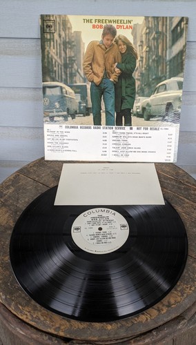 The Freewheelin  Bob Dylan 1963 Columbia White Label Radio Station Promo Copy